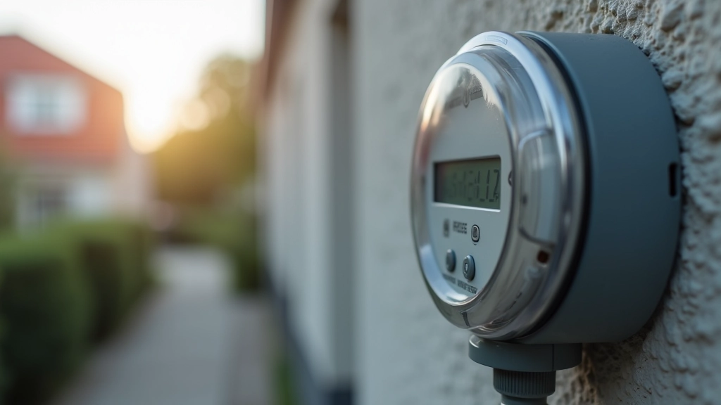 Uzavřená petržalka elektroměru nebo vodoměru v domě